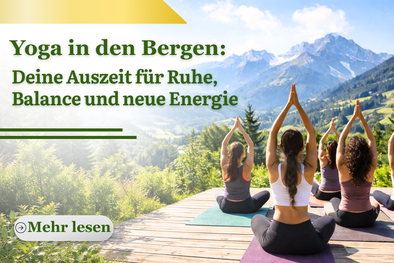 Yoga in den Bergen